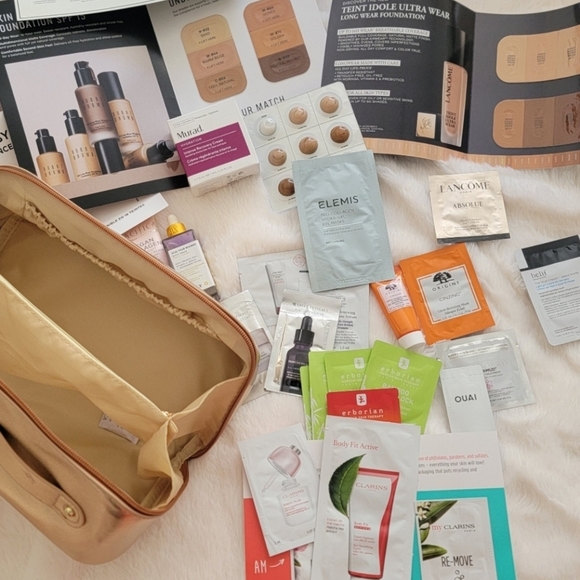 NWT travel cosmetic bag with lots of samples and travel size items - Picture 2 of 16